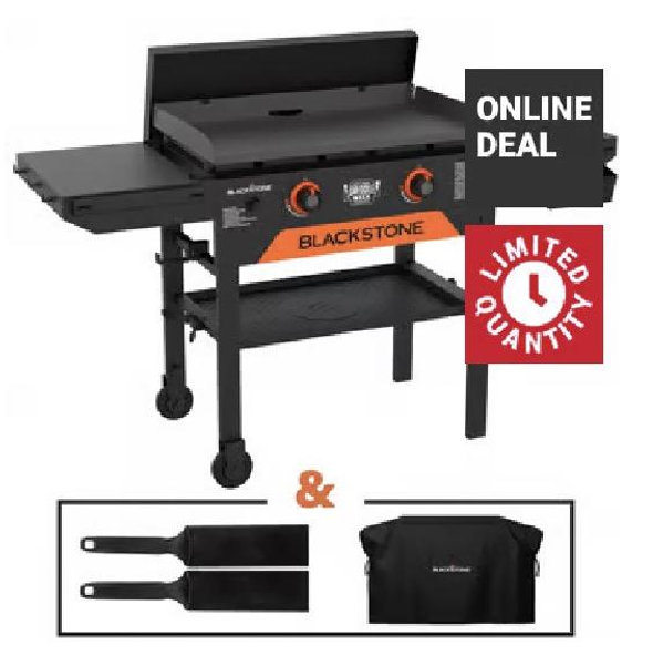 Blackstone Original 2 Burner Liquid Propane Outdoor Griddle Black
