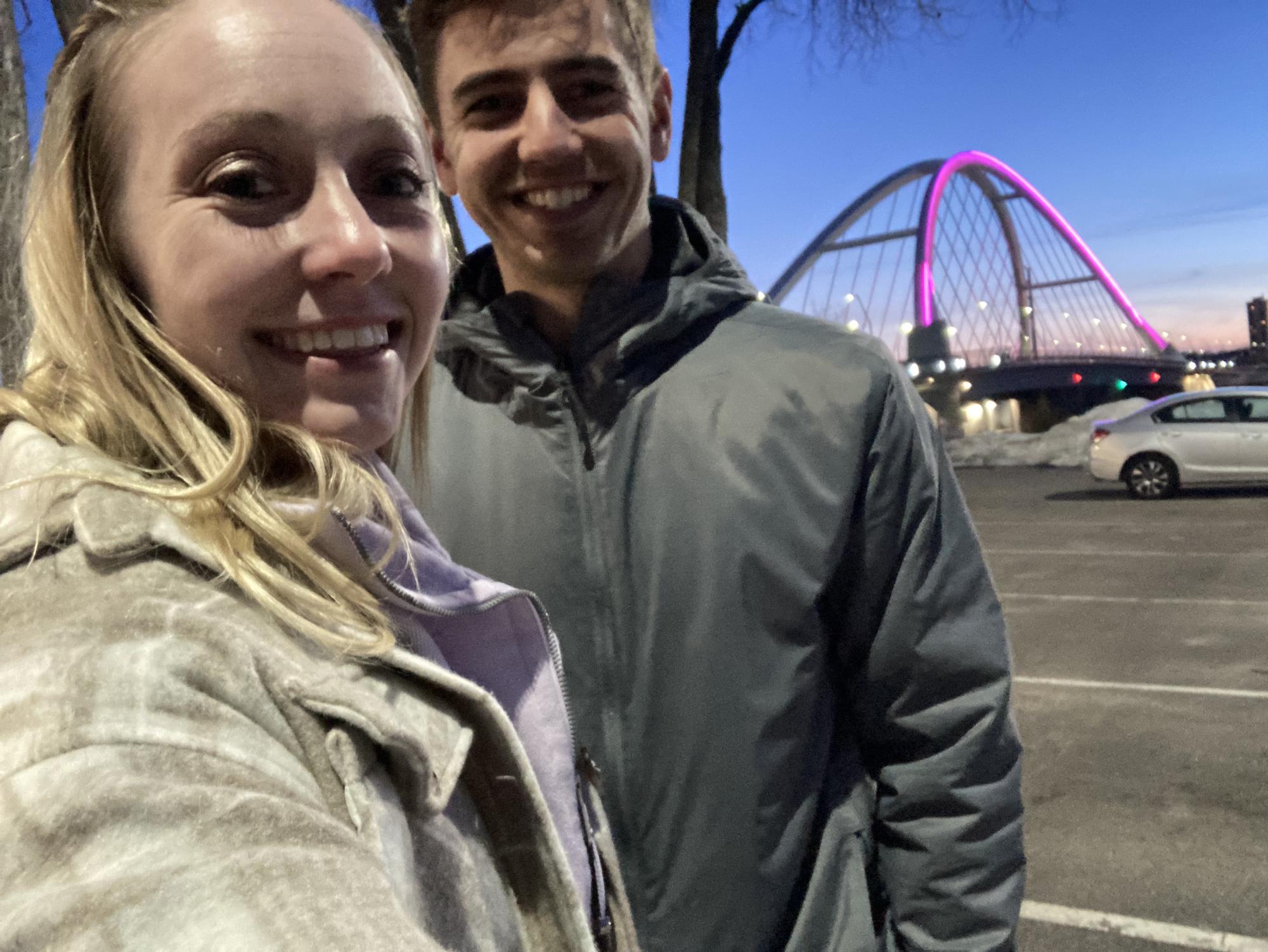 March 2023: After Lauren worked with the state to get the Lowry Ave Bridge lit up for Epilepsy Awareness Day, we had to visit!