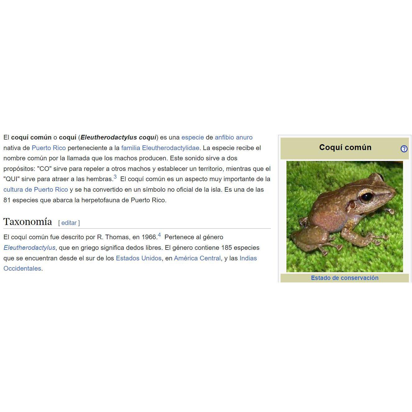 Coqui de Puerto Rico