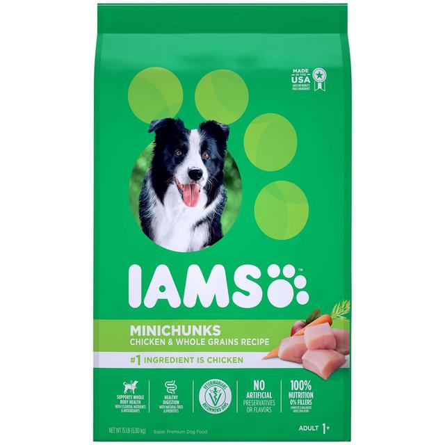 Iams Proactive Health Minichunks Chicken & Whole Grains Recipe Adult Premium Dry Dog Food - 15lbs