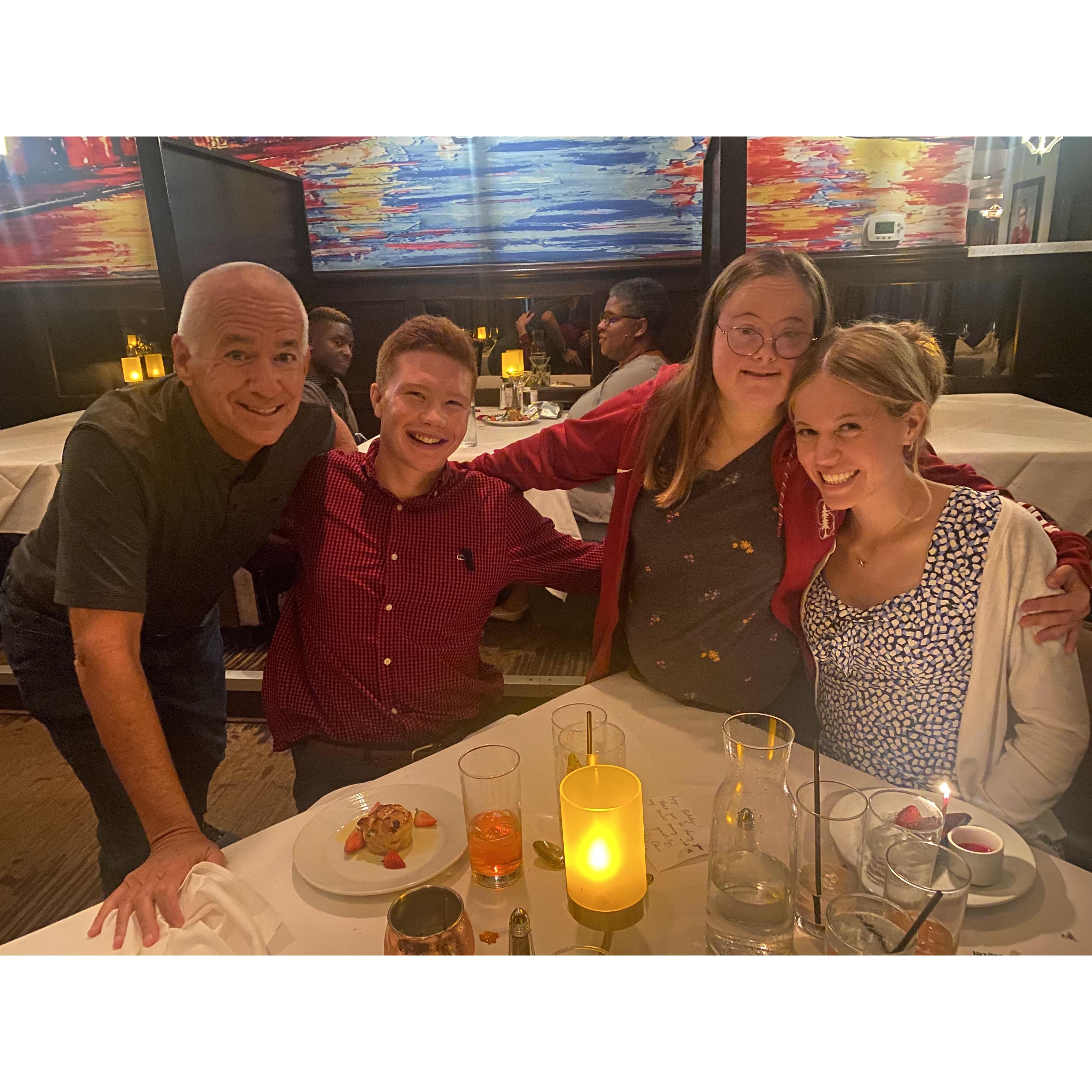Out to dinner for Meggy's birthday!