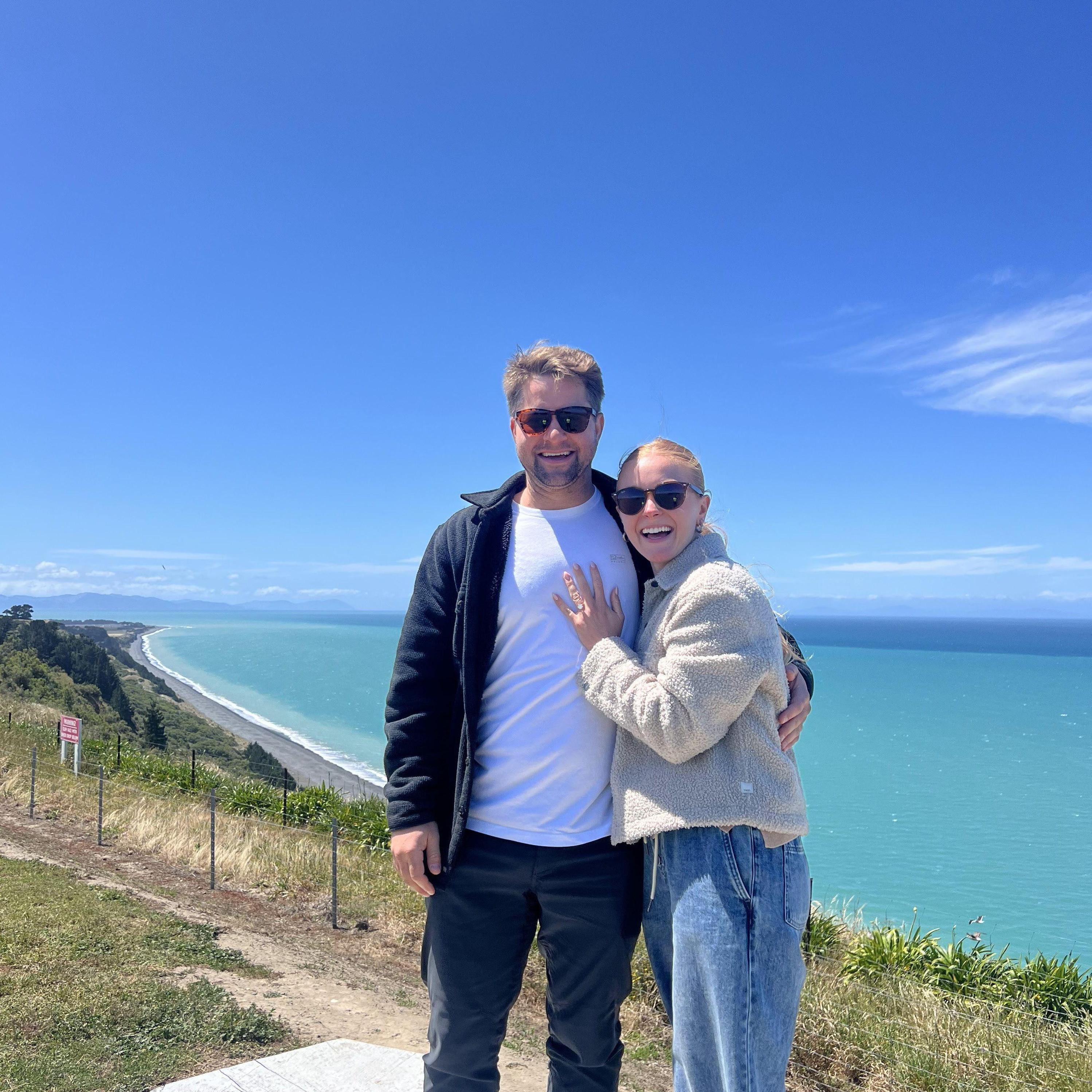 Moments after Ryan proposed in New Zealand on November 22, 2024!