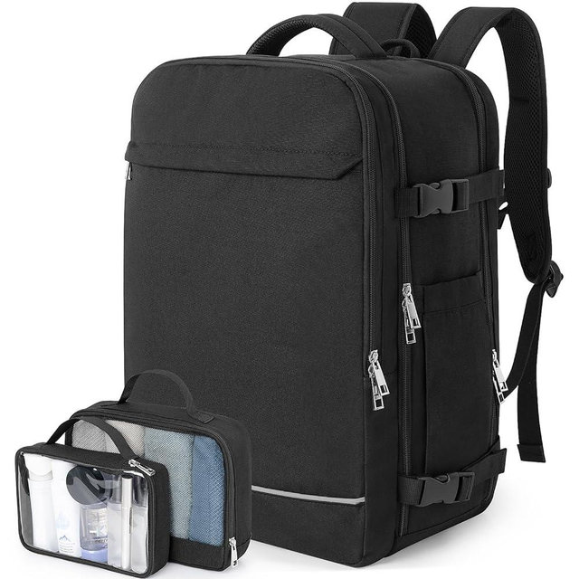Sinaliy Backpack, Large Backpack for Women Men, 40L Travel Backpack, Personal Item Backpack, Carry On Backpack, Waterproof Backpack for College, Business, Hiking, Work