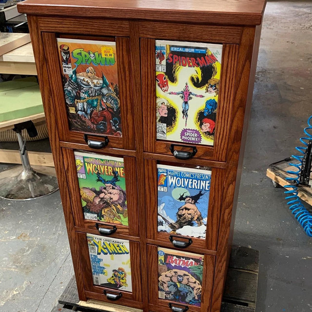 6 Drawer Comic Book Storage and Organization Cabinet