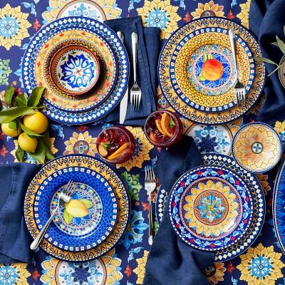 Sicily Outdoor Melamine Dinner Plates
