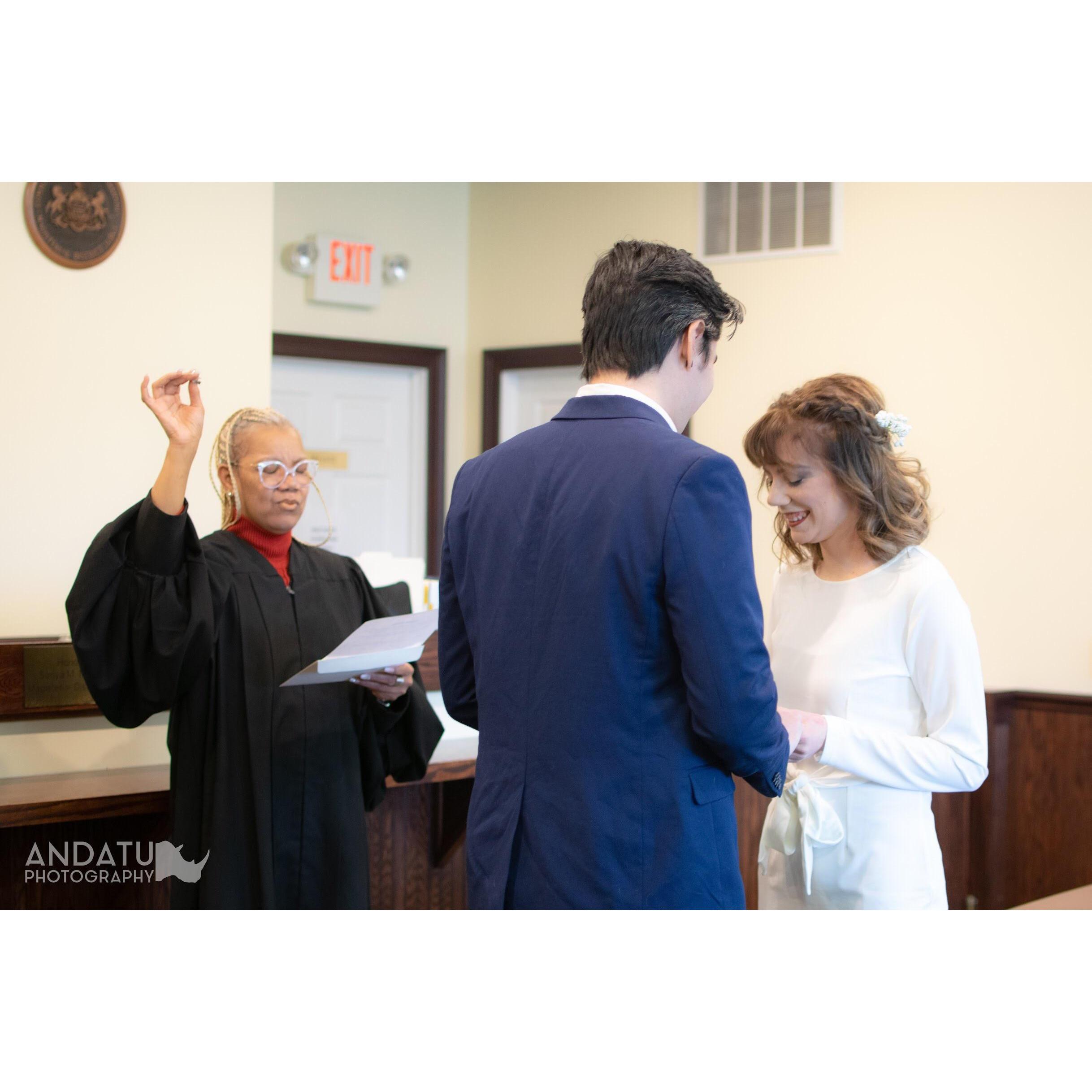 Technically we were already married on 12/12/18 at the courthouse! But we still wanted to celebrate with all of you and decided to do a ceremony/reception as well!!