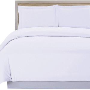 Utopia Bedding 3 Piece Duvet Cover Set (Queen, White) Duvet Cover plus 2 Pillow Shams - Luxury Soft Hotel Quality Wrinkle, Fade, Stain Resistant and Anti-allergic