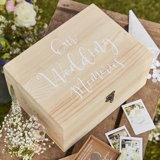 Rustic Country Wooden Memory Box