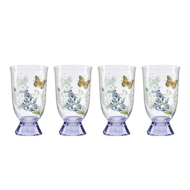 Lenox 897831 Butterfly Meadow Herbs Tall Tumblers, Set Of 4