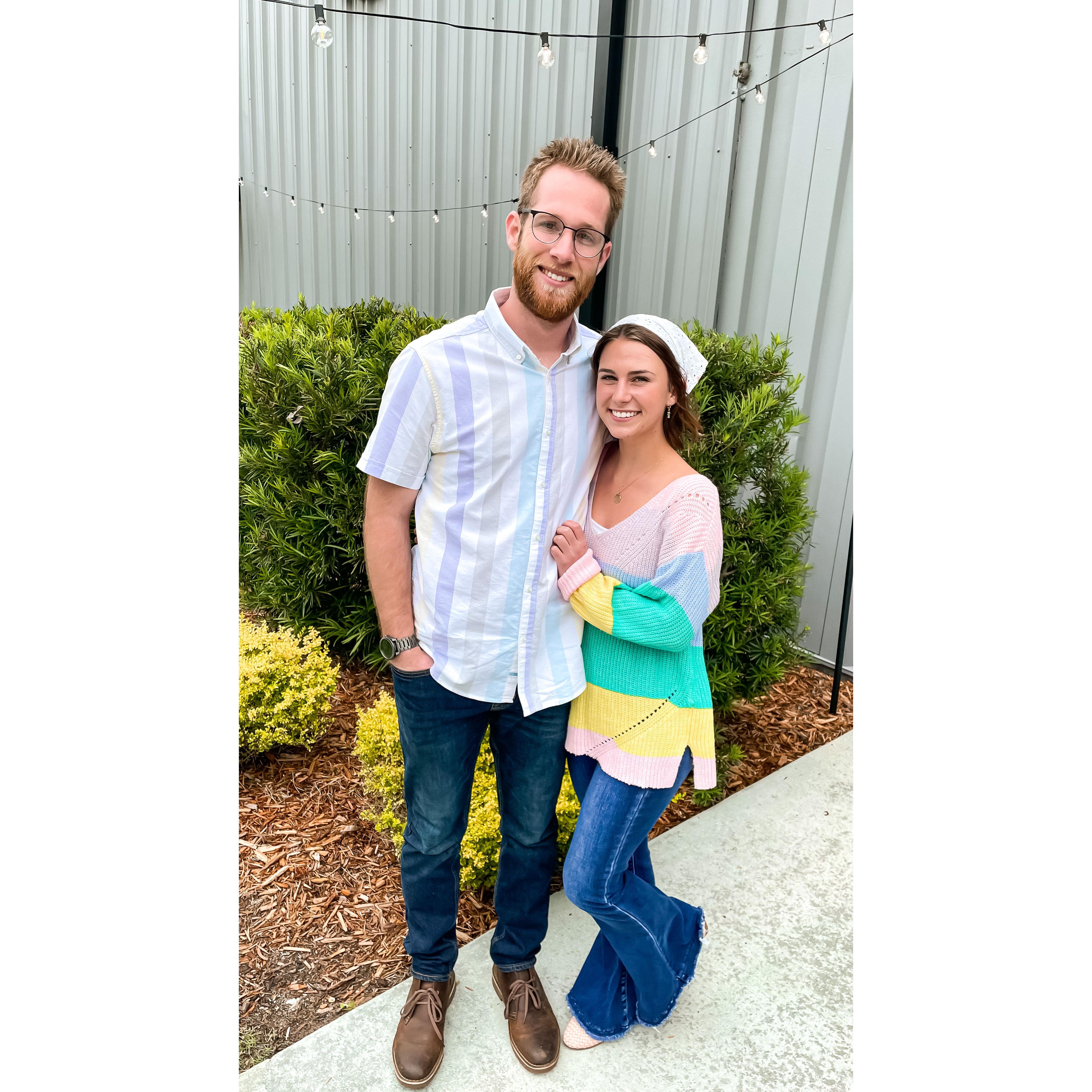 First Easter, April