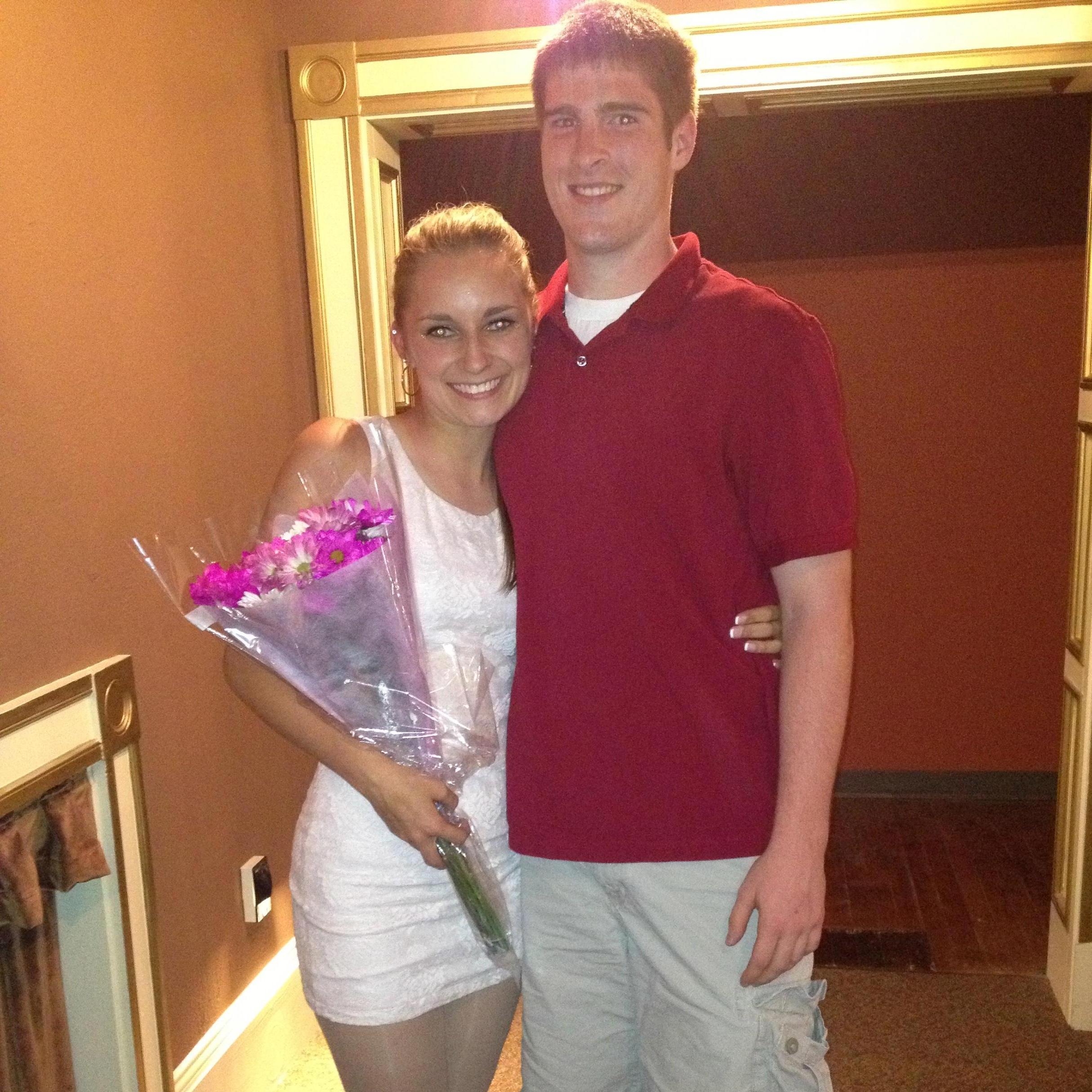 The first of many dance recitals that Kevin attended :-)