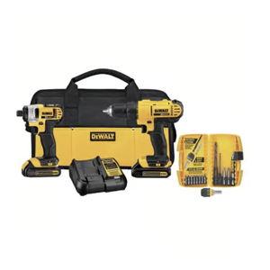 DeWalt 20V MAX Cordless Brushed 2 Tool Compact Drill and Impact Driver Kit