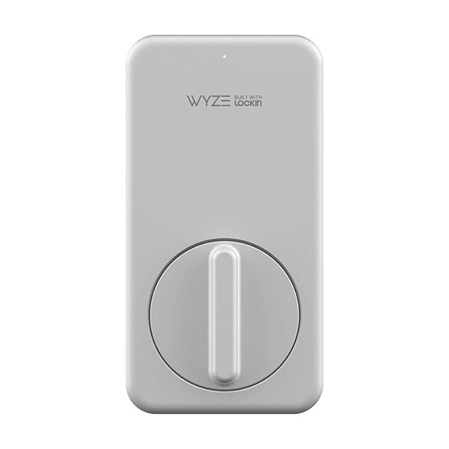 Wyze Lock WLCKG1 WiFi and Bluetooth Enabled Smart Lock, Keyless Door Entry, Fits on Most Deadbolts, Includes Wyze Gateway (hub), Silver