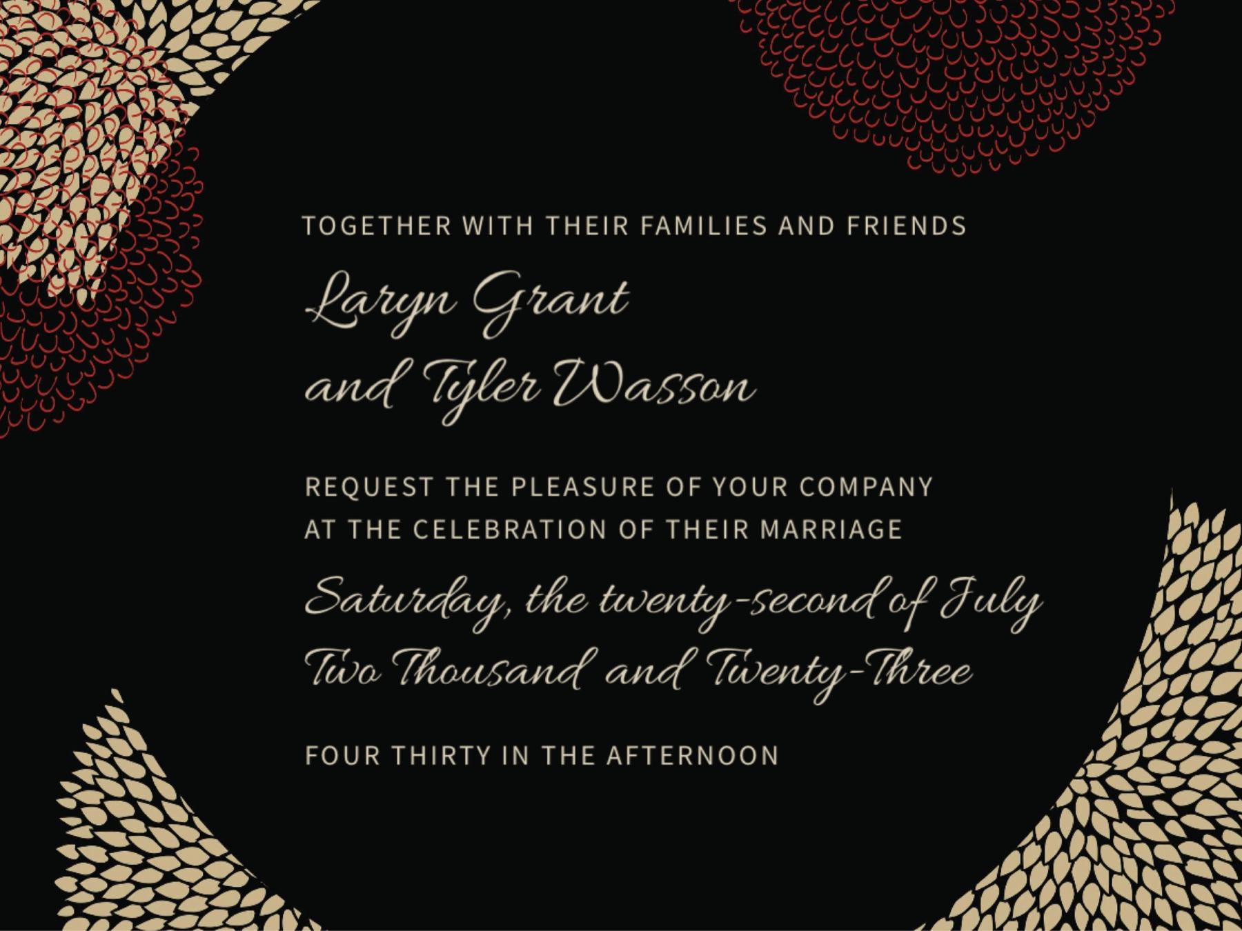 The Wedding Website of Laryn Grant and Tyler Wasson