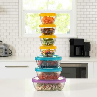 Serve It 14-Piece Glass Storage Container Set