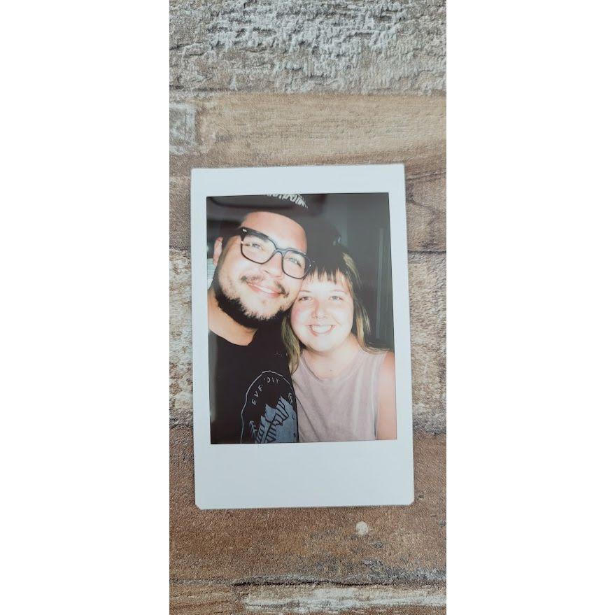 Beach trip polaroid, so cute