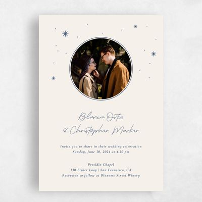 Cream, Beige Wedding Invitation - Splendor Frame