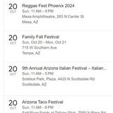 Events around town October 18, 19 & 20