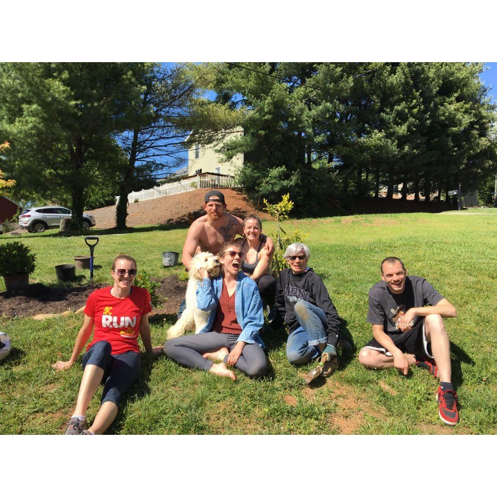 Spending time with Colleen's family in 2020