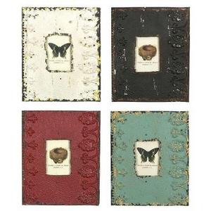 Embossed Metal Photo Frame White/Black/Green 3.5x5" 4pk - 3R Studios