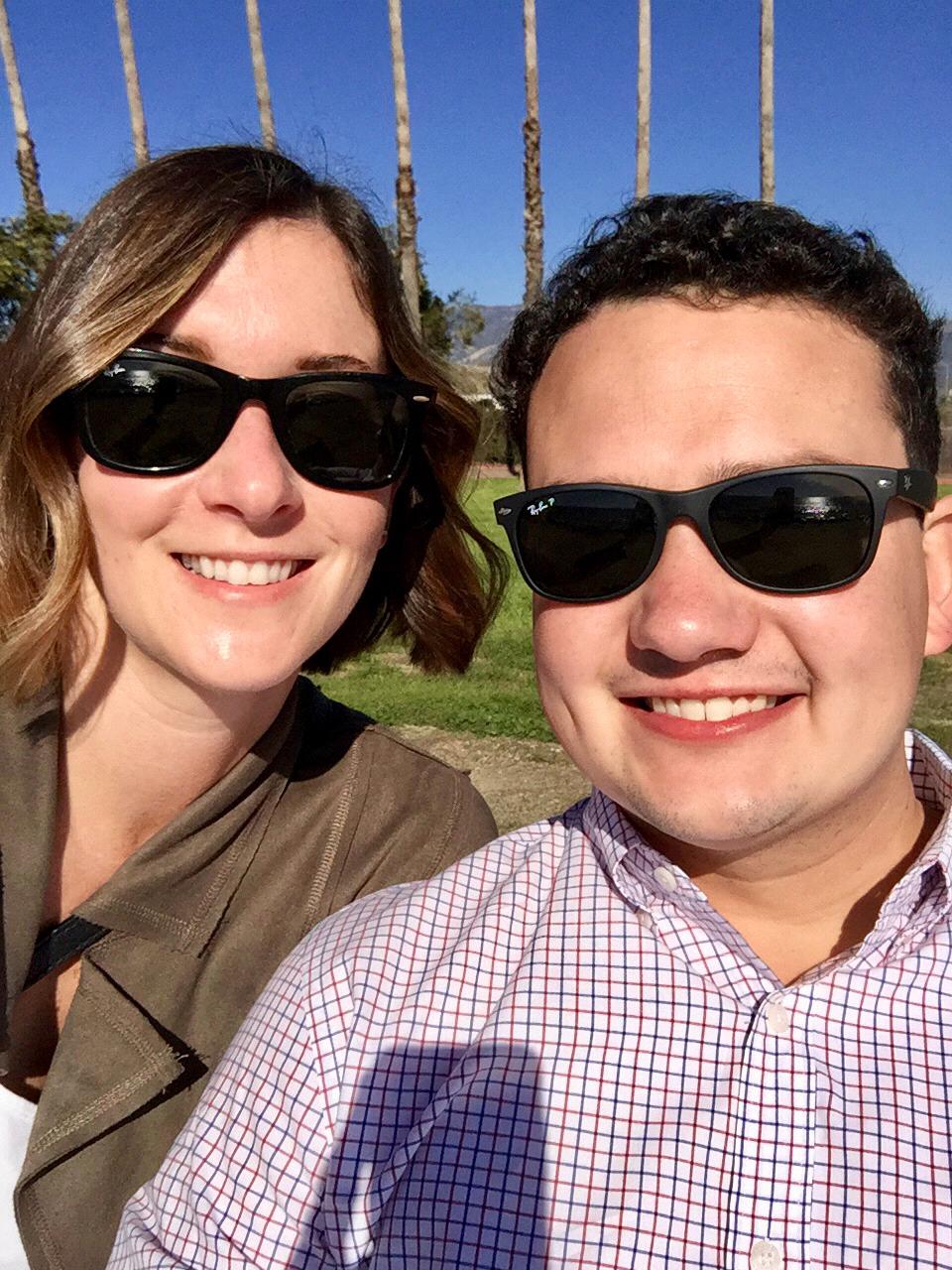 Celebrating our engagement in Santa Barbara - December 2019