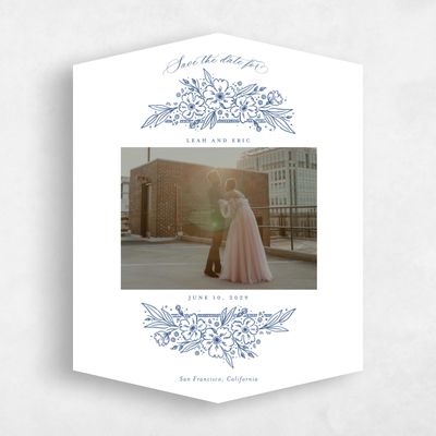 Blue Diamond Wedding Save the Date - Yolande Photo