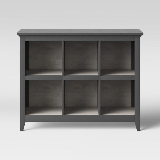 37.2" Carson 6 Bin Organizer Bookcase Gray - Threshold™