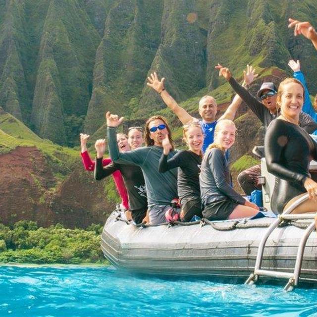 Kauai Sea Cave Raft Adventure for two