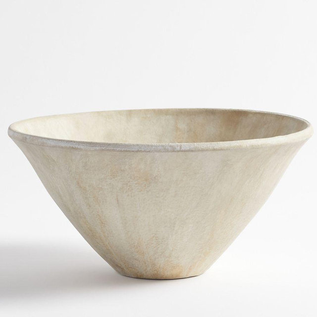 Artisan Studio Vase, Large Bowl, Natural