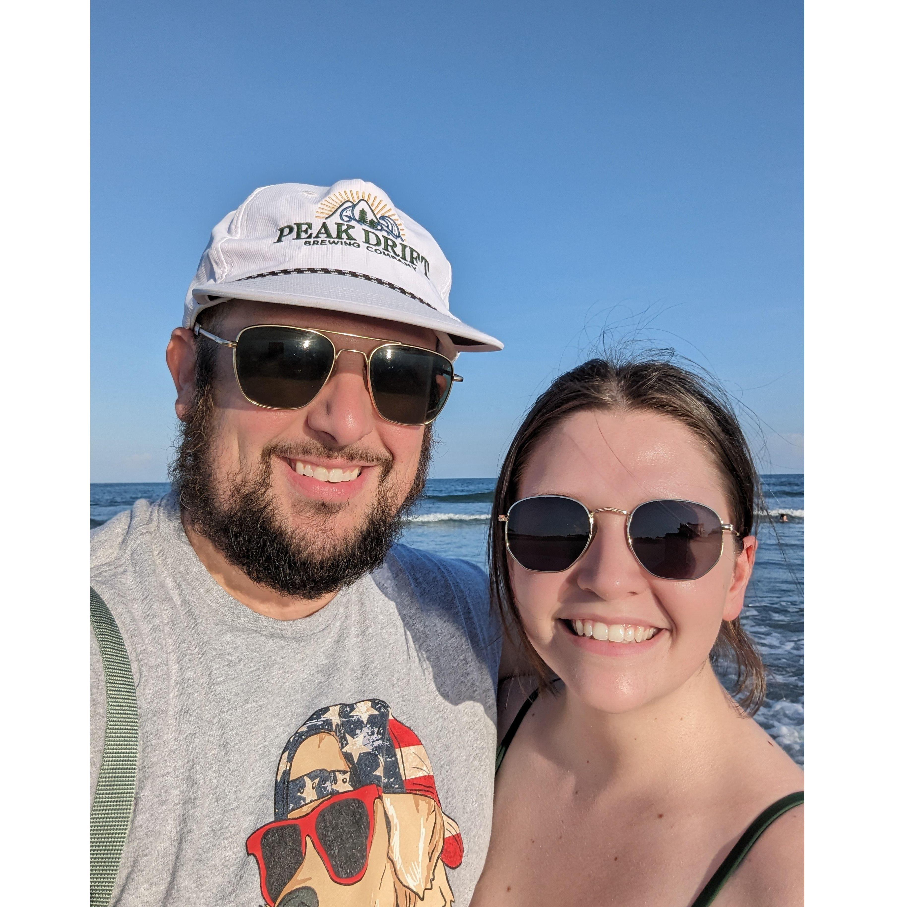Beach bums that have to hide our skin from the sun.