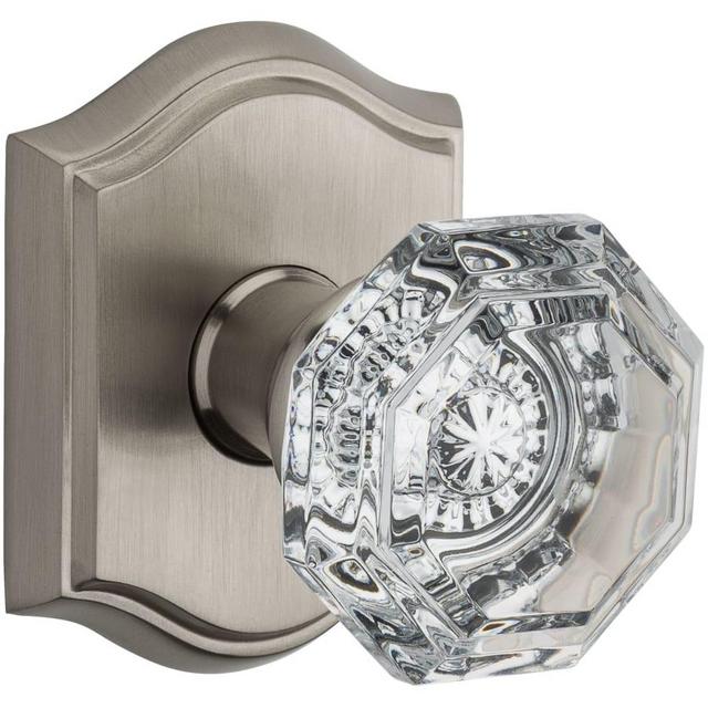 Baldwin Crystal Passage Door Knob with Arch Rose