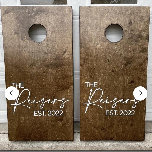 Custom Cornhole Boards ONLY - Bean Bag Toss
