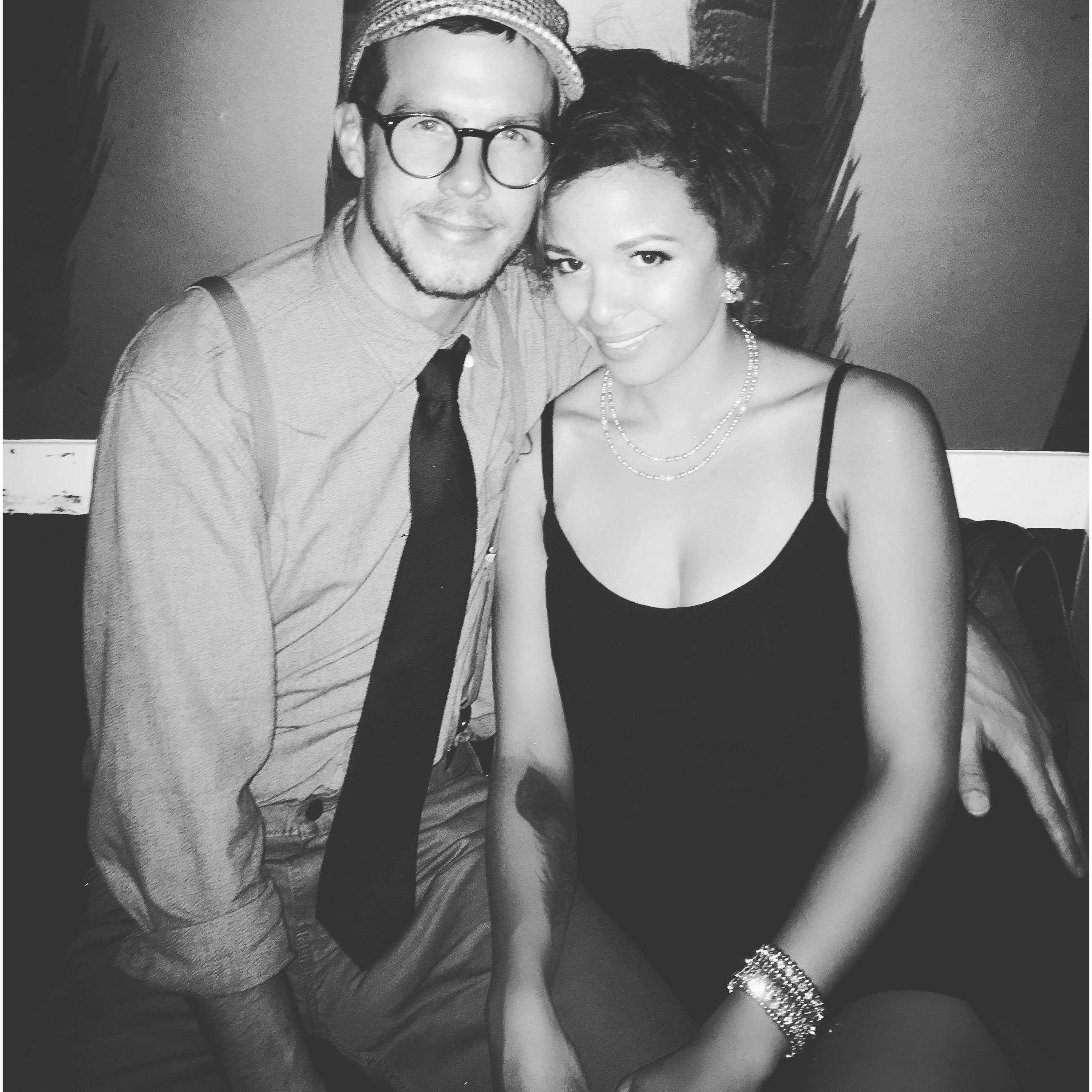 One of our first dates in San Francisco at a friend's Gatsby birthday party.  Kevin impressed Amber by being the DD for her and her friends and arranging parking ahead of time.
