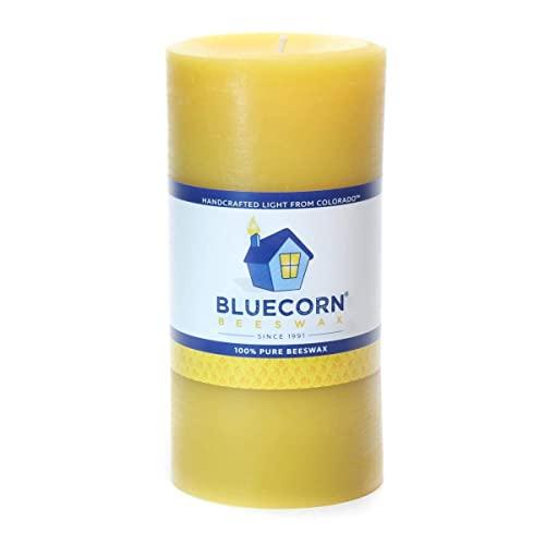 Bluecorn Beeswax 100% Pure Raw Beeswax Pillar: 3"x 6"