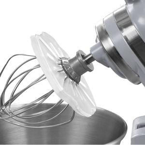 Whisk Wiper® PRO for Stand Mixers - Mix Without The Mess - The Ultimate Stand Mixer Accessory - Compatible With KitchenAid Tilt-Head Stand Mixers - 4.5qt, 5qt (Color: Clear)