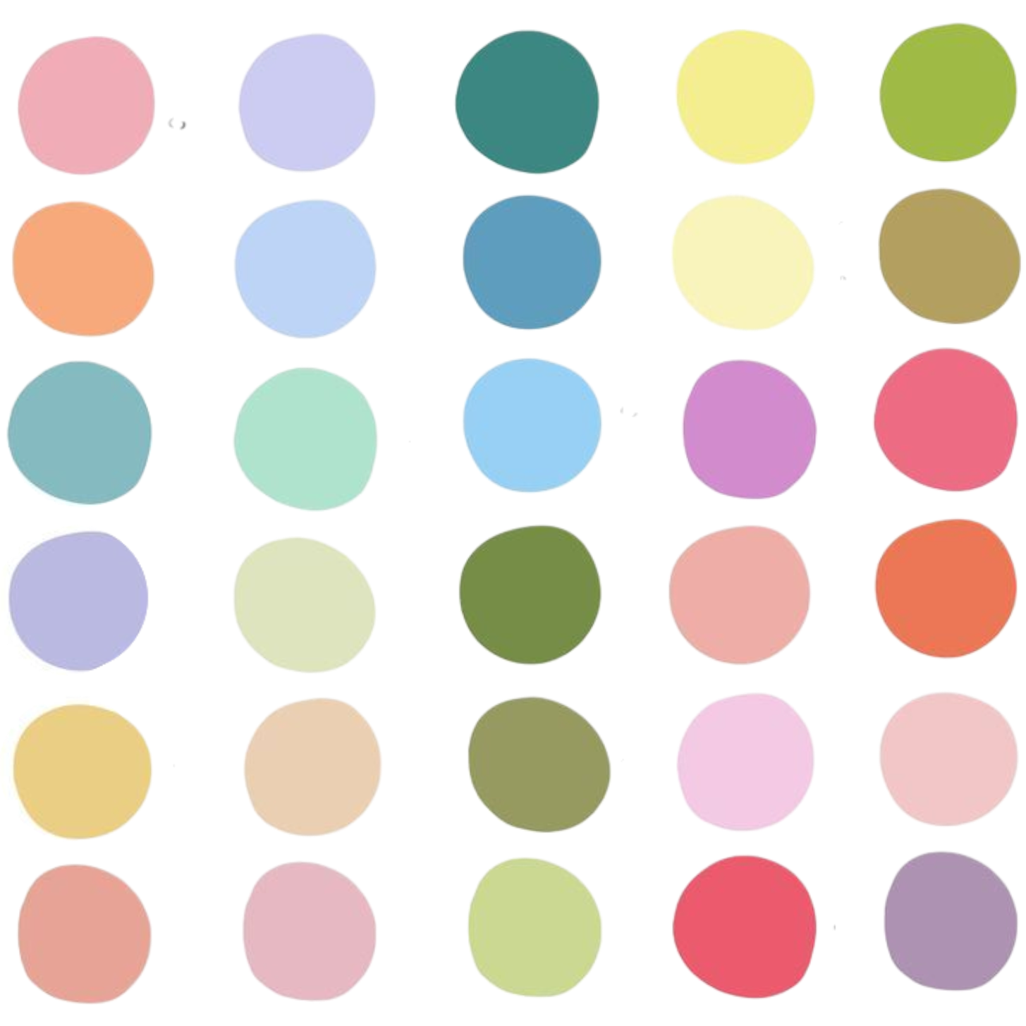 Here are some of the colors we love for the day, think bright, cheerful, and fun!