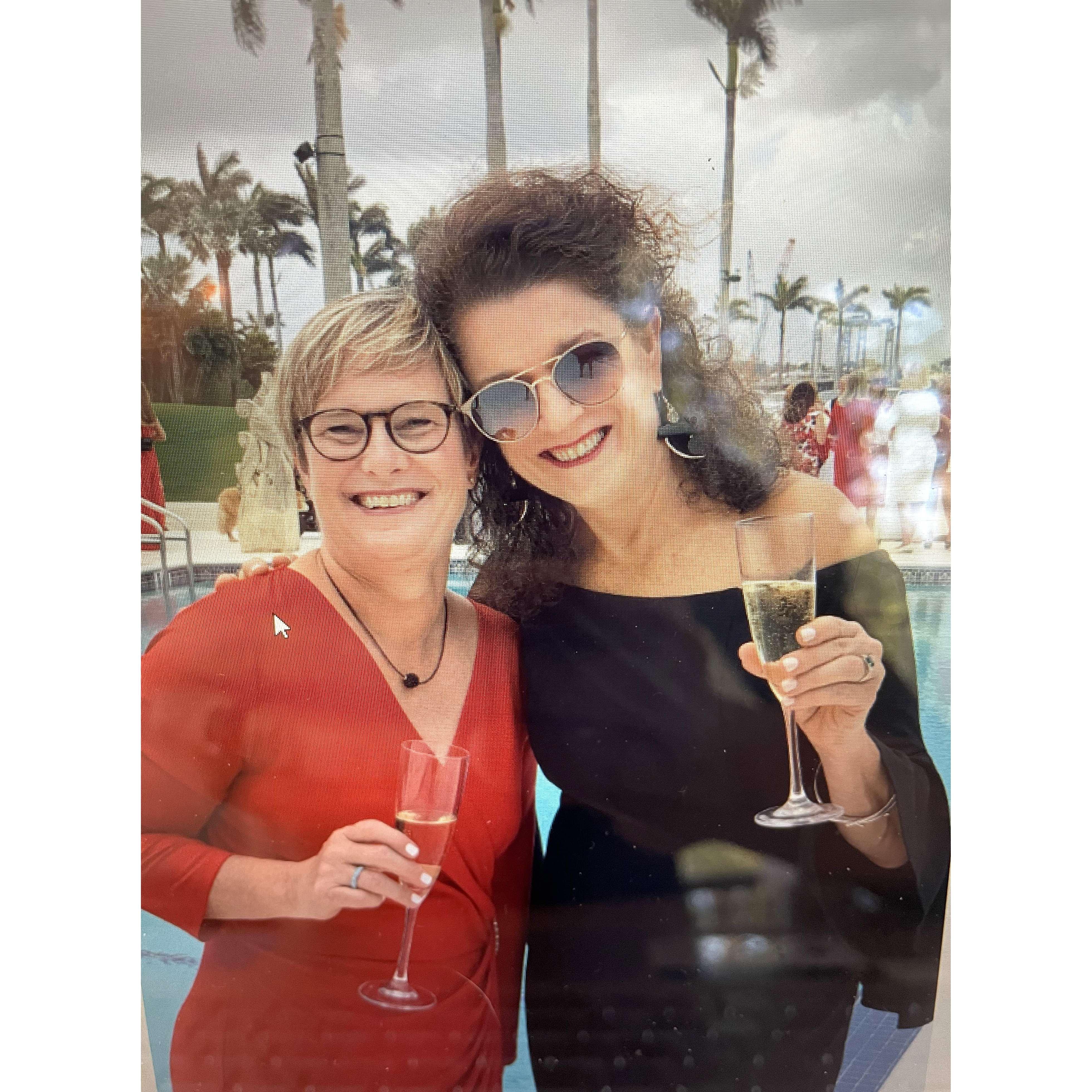 Kim & Marcia, Mar-a-Largo foster family fundraiser 2018