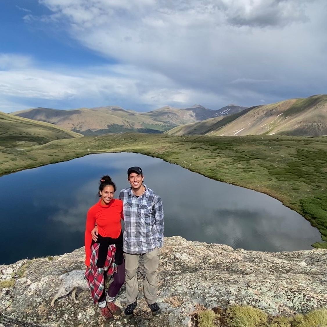 One of our first hikes together in Colorado.