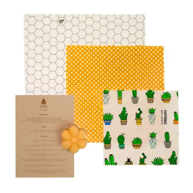 SUPERBEE DIY Beeswax Wraps Kit, DIY Beeswax Wraps Kit