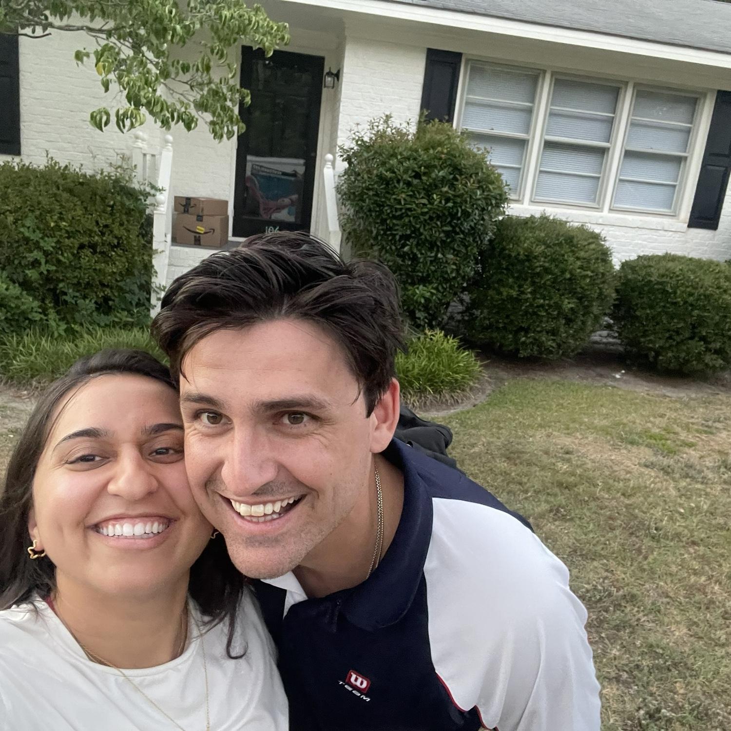 Moving into our first home together in North Carolina, Summer of 2024