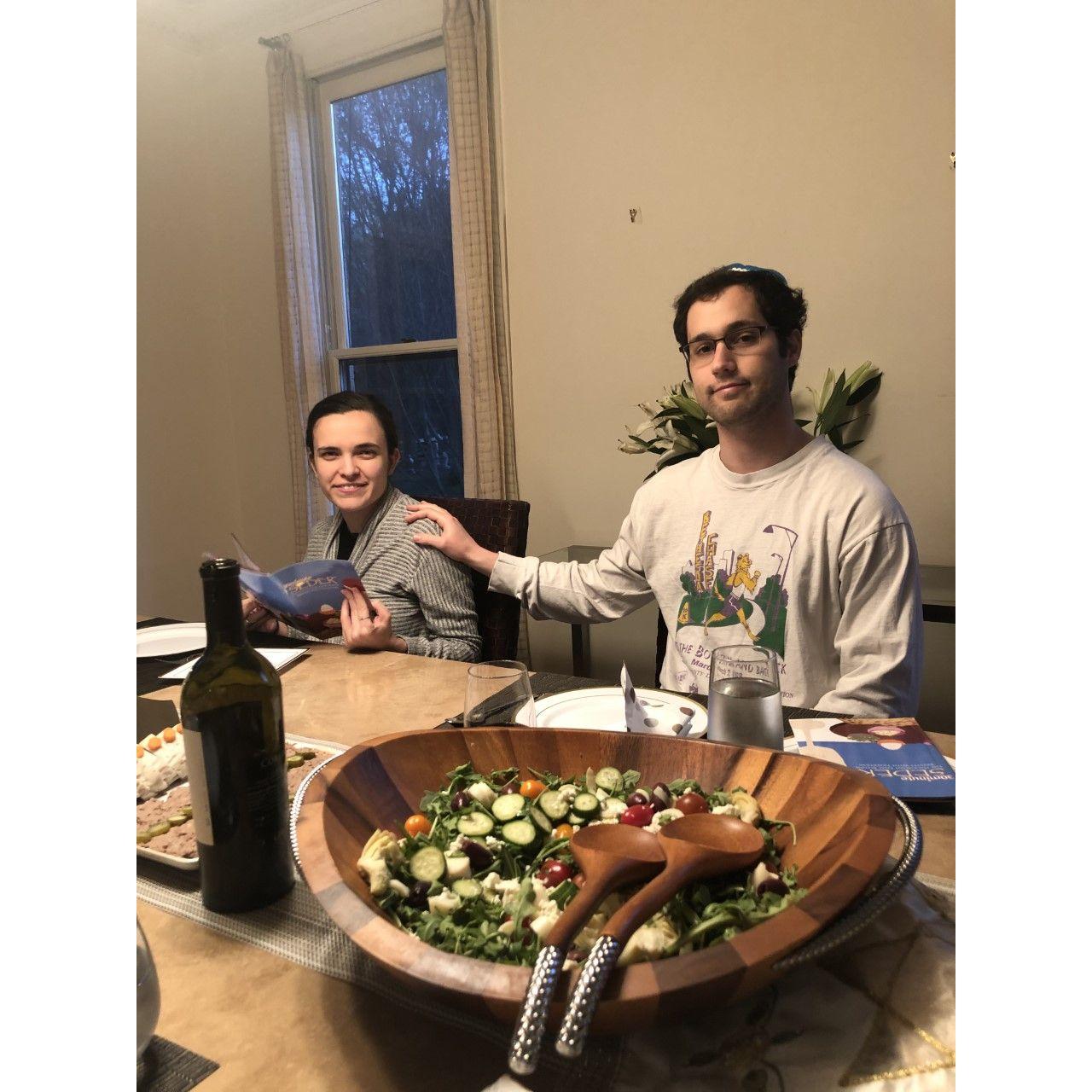 Us at our first seder together