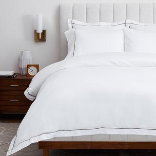 Embroidered Organic 3-Piece Duvet Set
