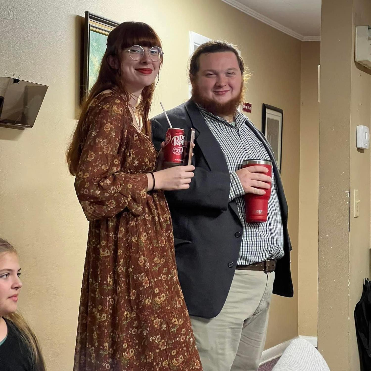 Taken at Calvary Chapel during the annual Christmas play, ironically when we played a married couple