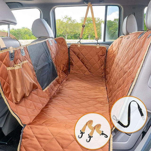 iBuddy Dog Car Seat Covers, Waterproof Dog Seat Cover for Back Seat with Mesh Window,Stain Resistant Dog Car Hammock, Nonslip Car Seat Covers for Dogs, Pet Car Seat Cover for Car/SUVs/Trucks…