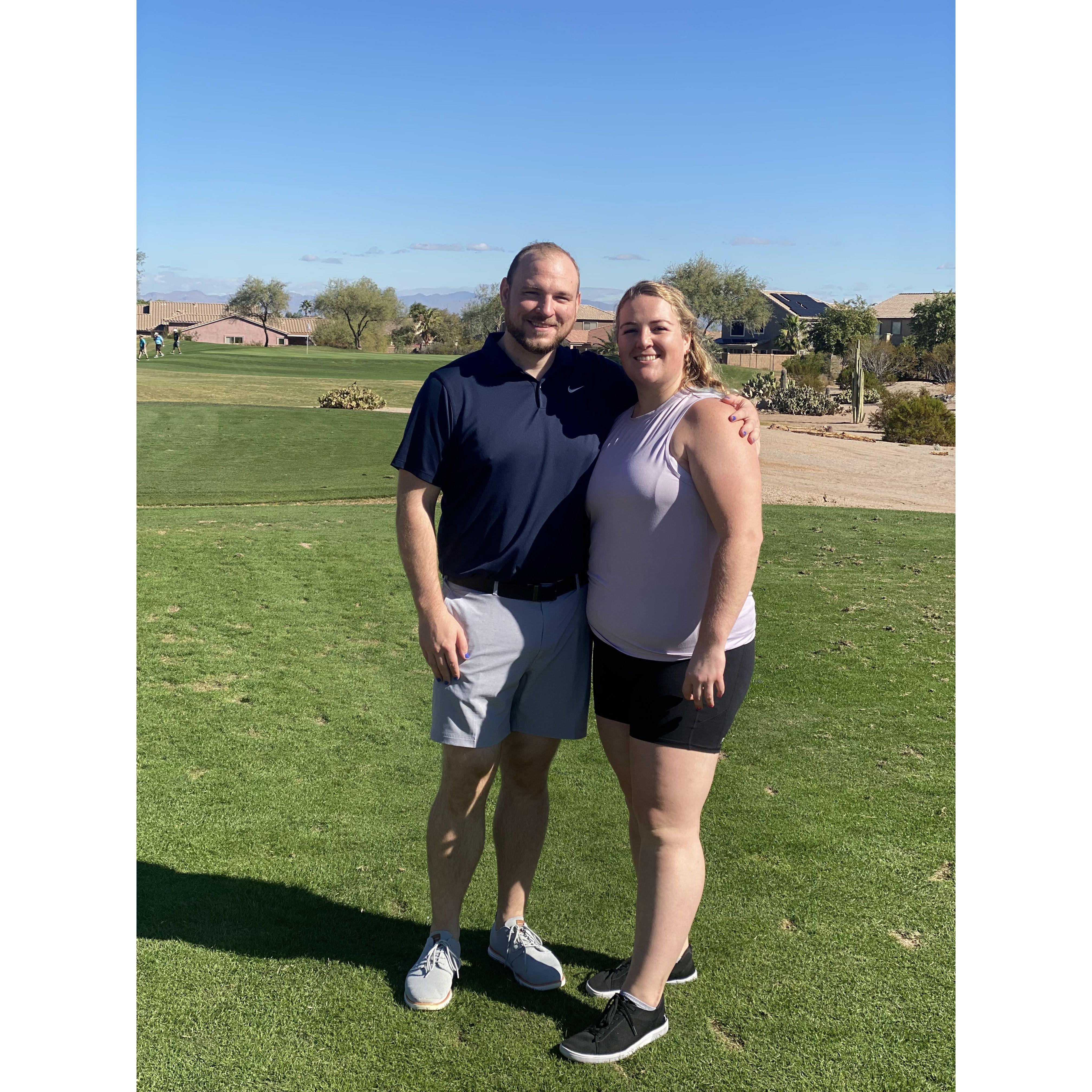 Golfing in AZ