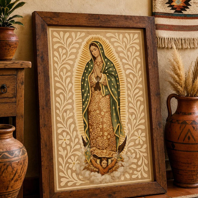 Talavera Virgen de Guadalupe,Mexico Posters,Our Lady of Guadalupe, Mexican posters, Latina Gifts,Mother day Gifts