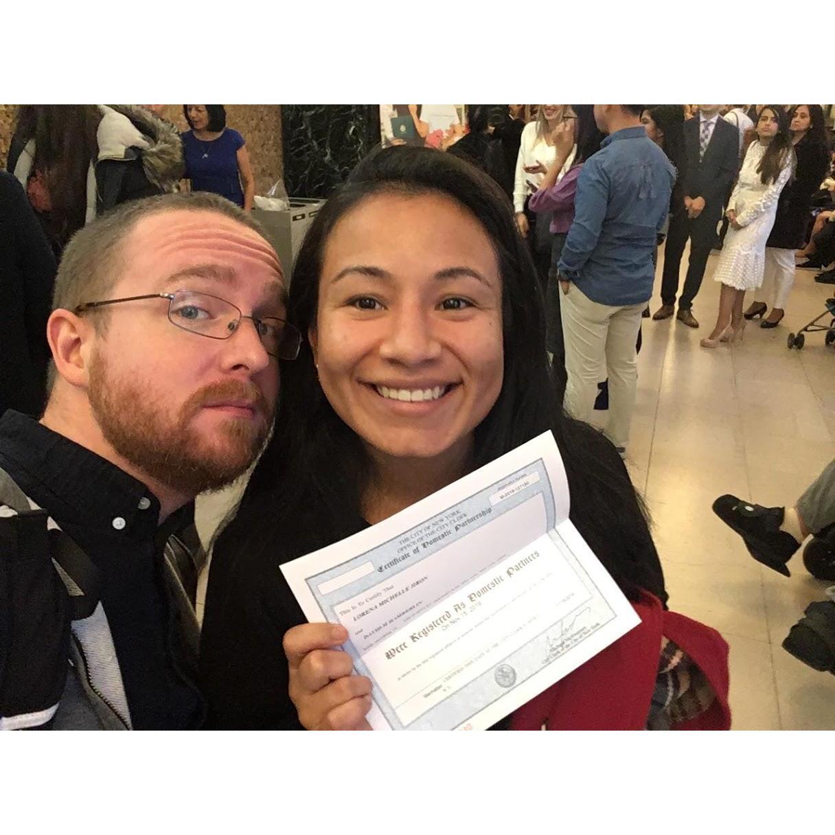 Domestic Partnership 11.15.2019