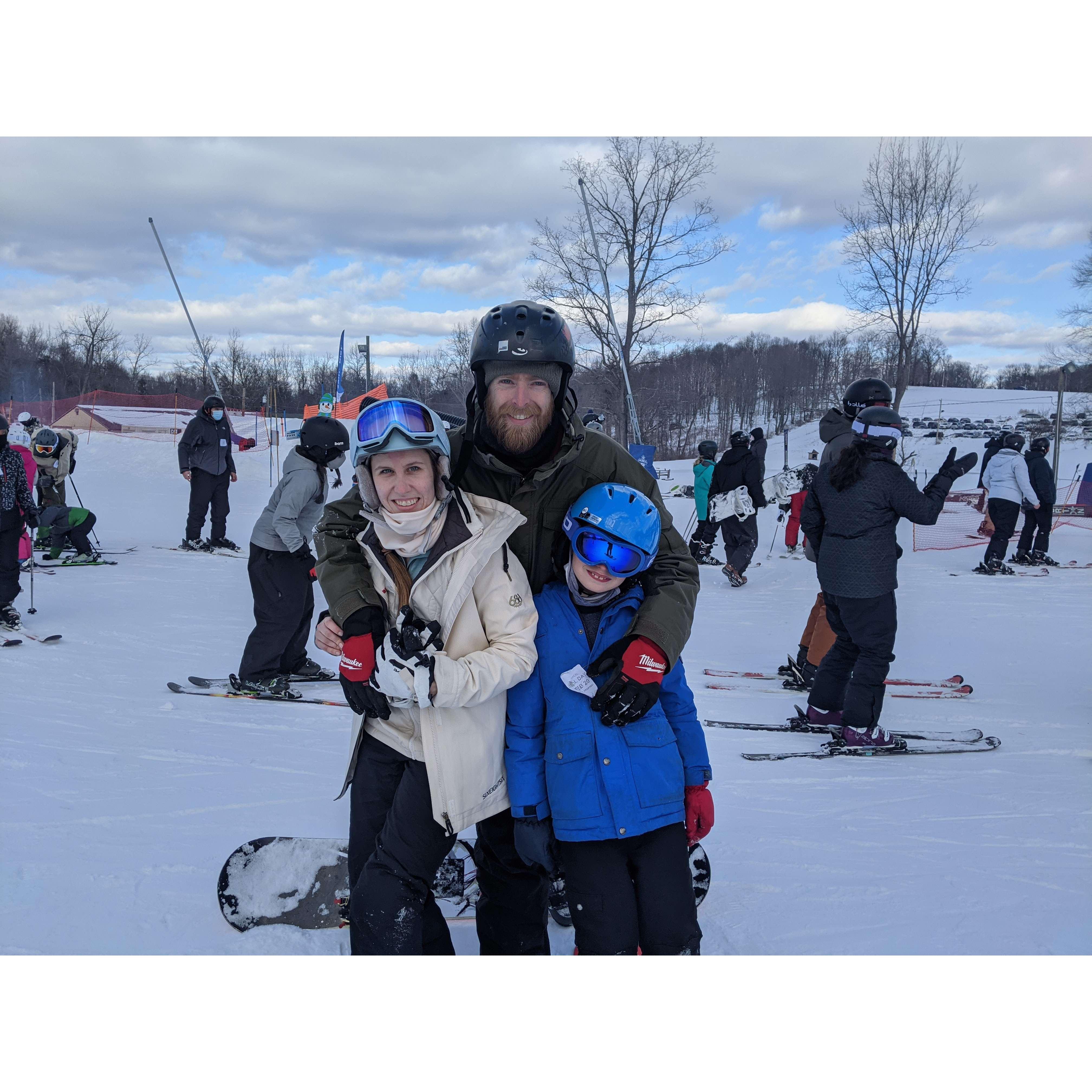 Family ski/snowboarding trip