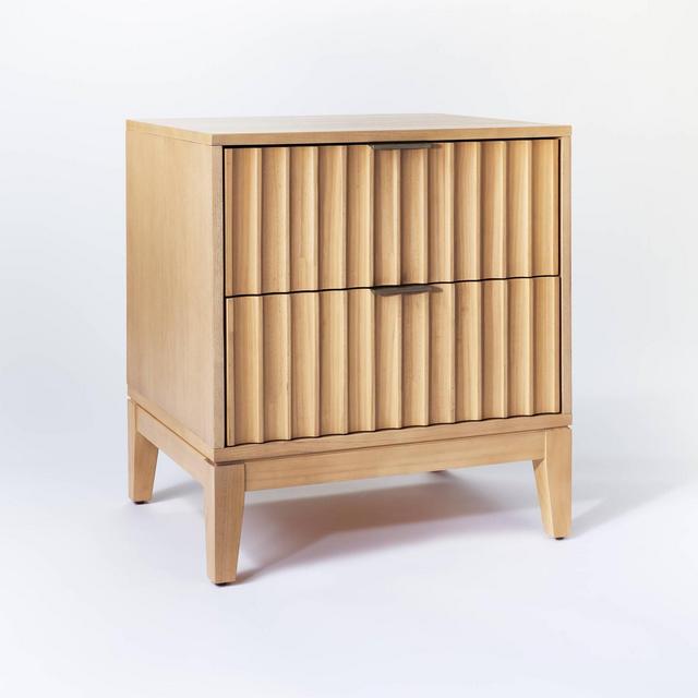 Thousand Oaks Wood Scalloped End Table with Drawers - Threshold™ designed with Studio McGee