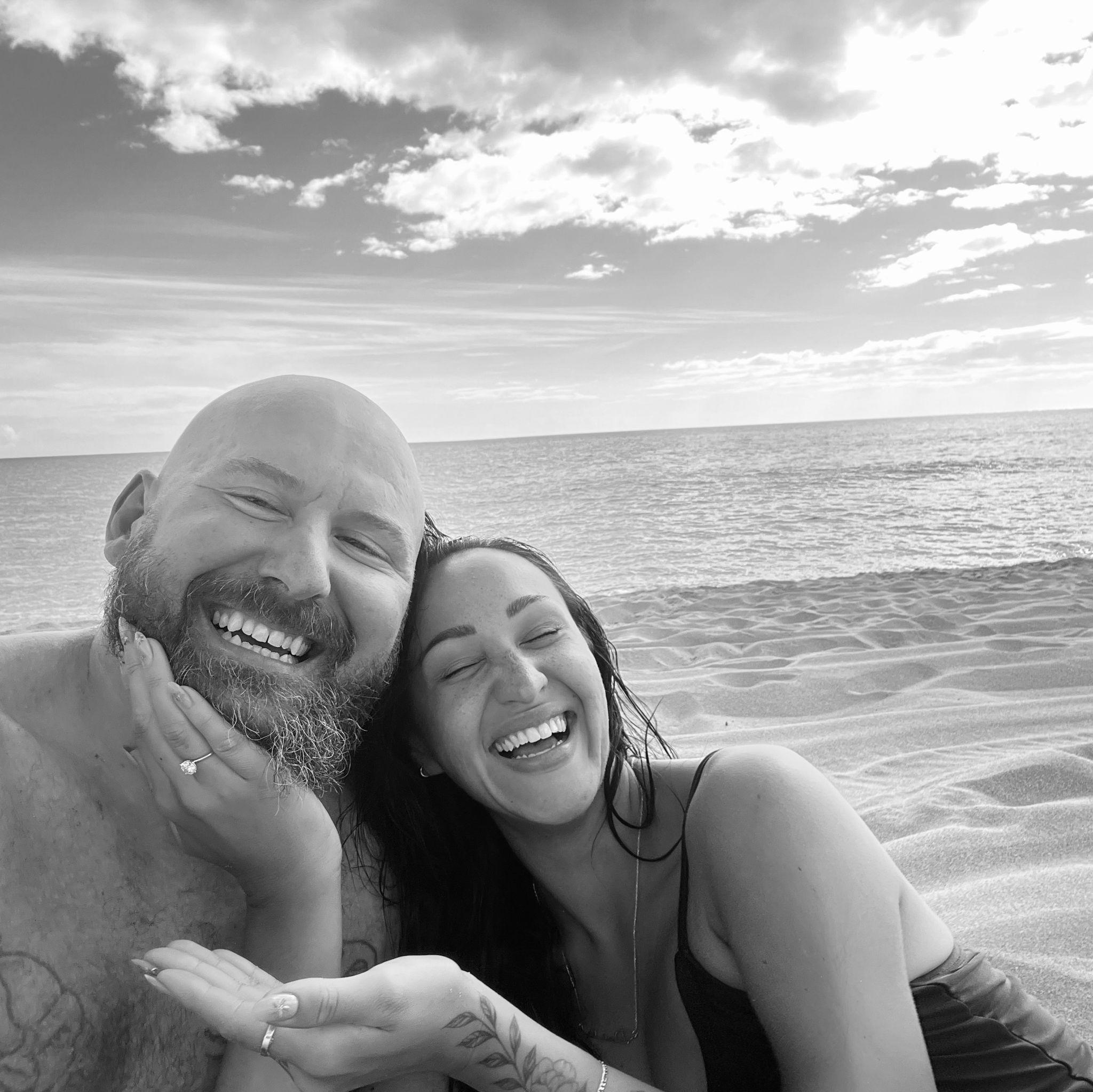 the moments after I said yes!